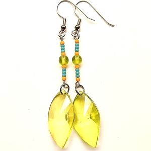 FREE with Bundle Purchase Light Green Leaf Earrings